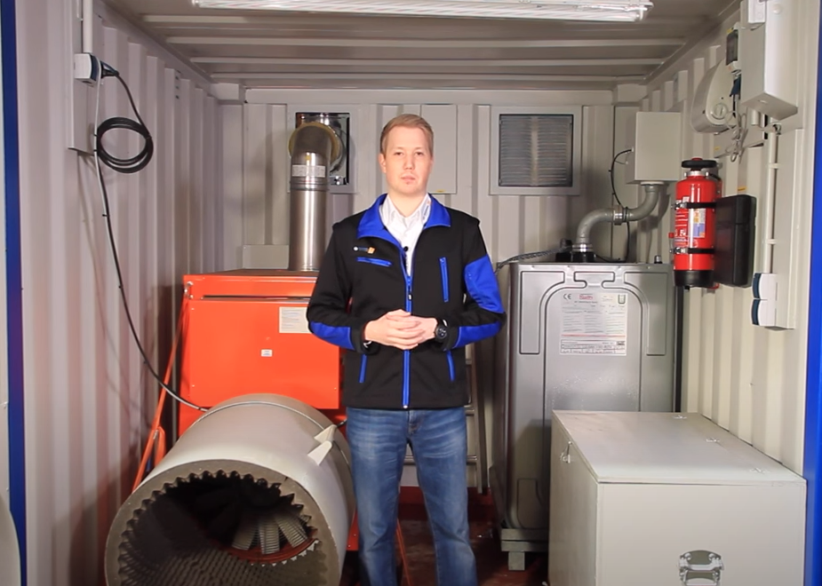 Mobiler Heizcontainer, Typ K 120