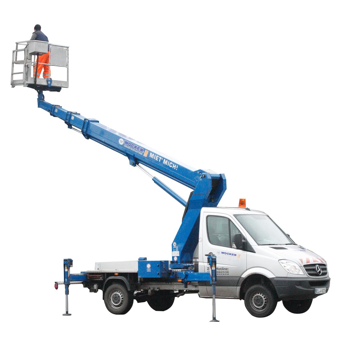 22,1 m LKW-Arbeitsbühne, Teleskop, auf 3,5 t