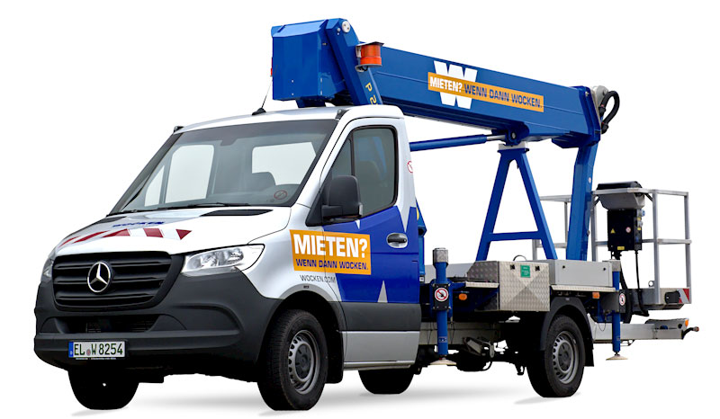 24,7 m LKW-Arbeitsbühne, Teleskop, auf 3,5 t 