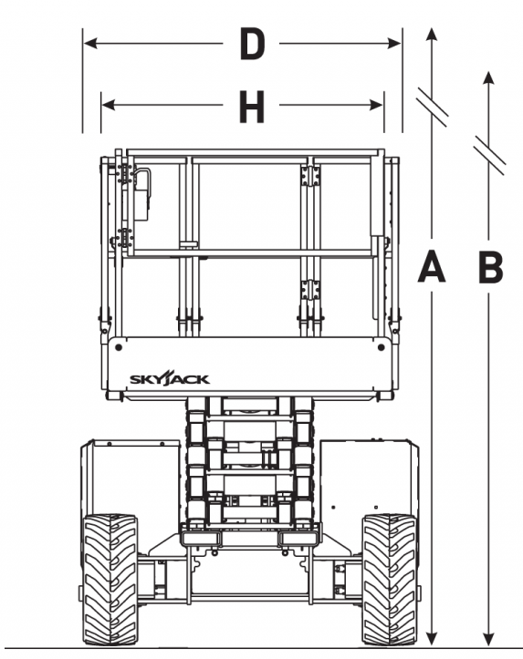 11,8 m Scherenarbeitsbühne, geländegeeignet