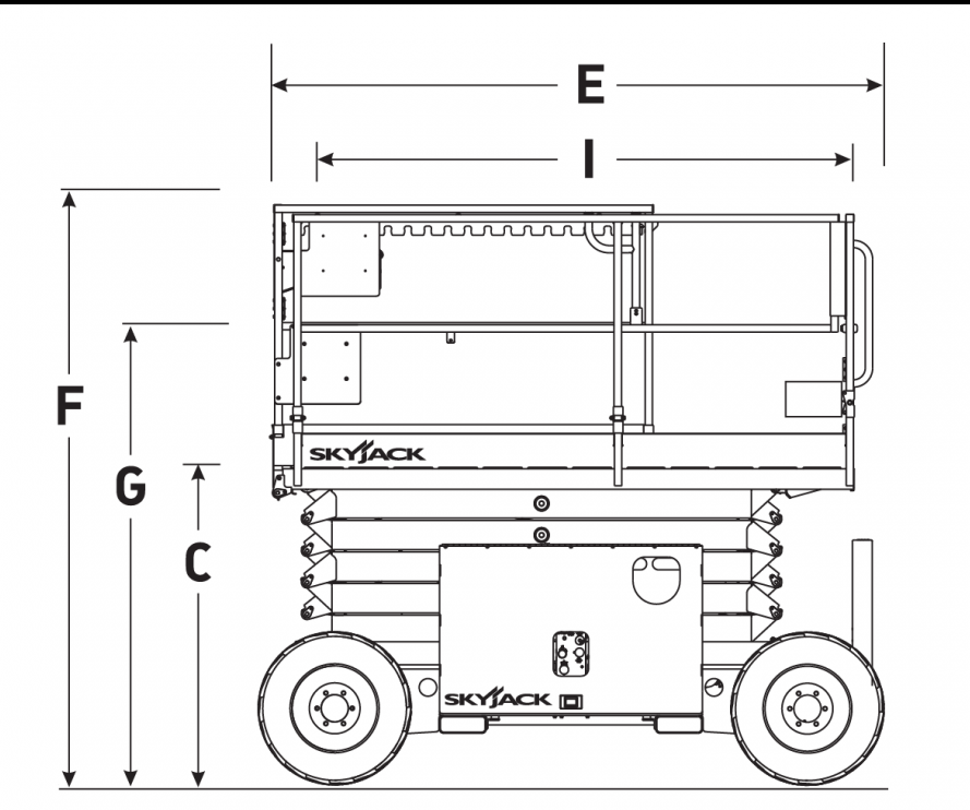 11,8 m Scherenarbeitsbühne, geländegeeignet